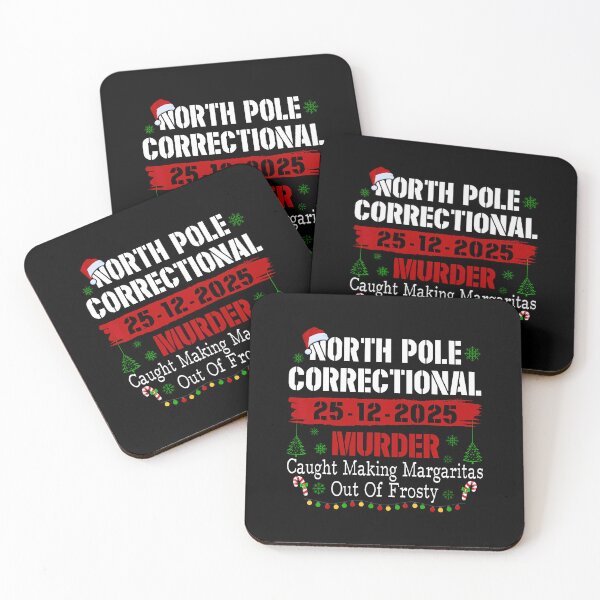 Item preview, North Pole Correctional Murder Caught Making Margaritas Xmas designed and sold by LindaRuby1.