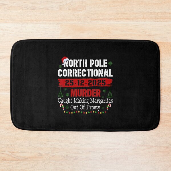 Item preview, North Pole Correctional Murder Caught Making Margaritas Xmas designed and sold by LindaRuby1.