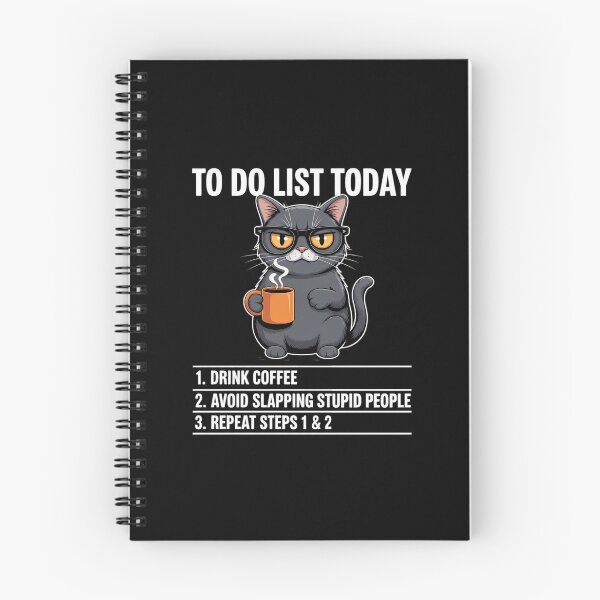 Item preview, to do List Today Drink Coffee Avoid slapping Stupid People designed and sold by BubblePancake.