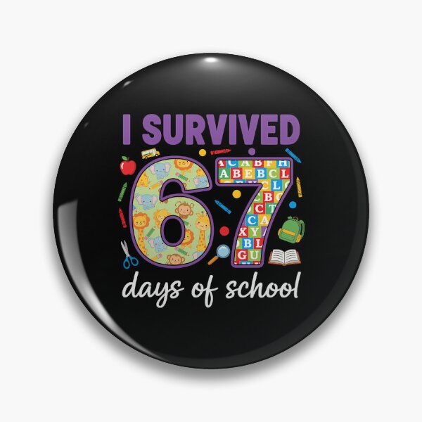 Item preview, Meme 67 I Teacher School of Student Classic Survived Funny Days 67 designed and sold by SteveSaccoro.