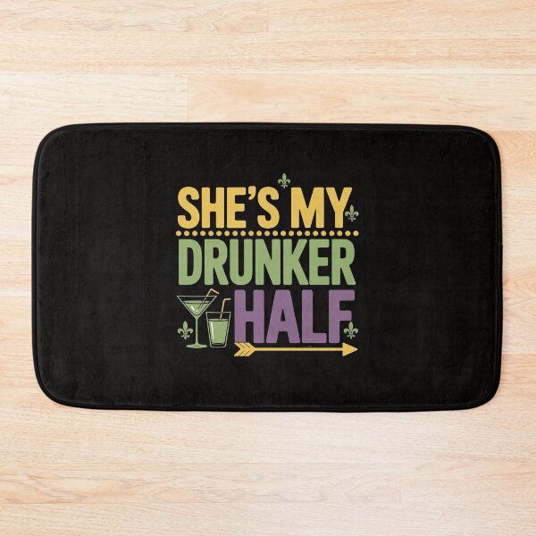 Item preview, She's My Drunker Half Matching Couple Boyfriend Mardi Gras designed and sold by portcrysral.