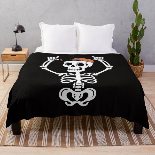 Item preview, Rocker Skeleton Cap Skater Cool Halloween Punk Rock Men Boys designed and sold by portcrysral.