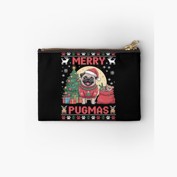 Item preview, merry  pugmas day christmas pug dog designed and sold by SIGORDESIGN.