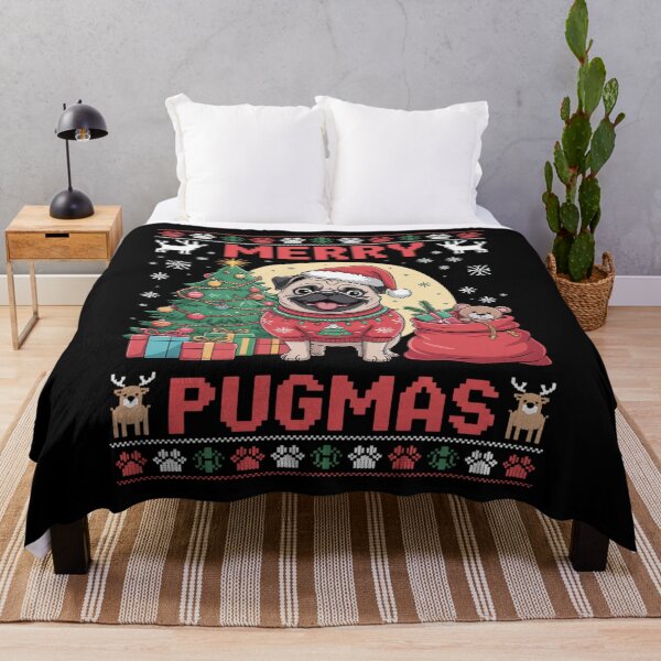Item preview, merry pugmas day christmas pug dog designed and sold by SIGORDESIGN.