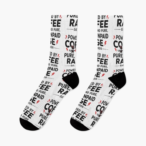 Item preview, Powered By Coffee and Rage Cat Funny 2026 Sarcastic Introvert designed and sold by SylwiaPrint.