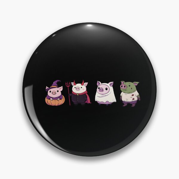 Item preview, Four Little Piggies Go Spooky – Cute Halloween Pig Design designed and sold by mtkugzkrp69.