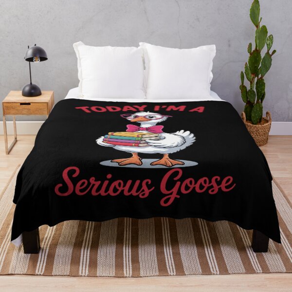 Item preview, Today I'm A Serious Goose Funny Cowboy Goose designed and sold by BubblePancake.