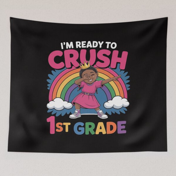 Item preview, Ready to Crush 1st Grade Black Girl First Day of School designed and sold by portcrysral.