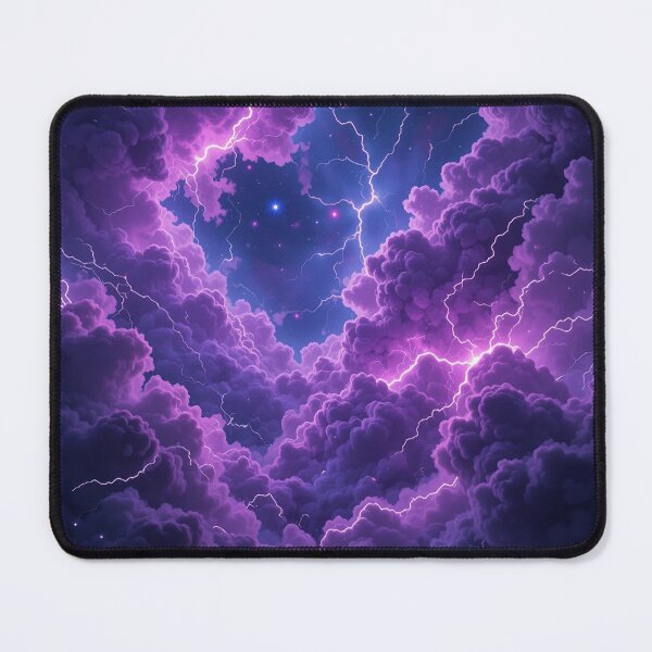 Item preview, Cosmic Violet Energy Nebula – Luminous Abstract Space Glow designed and sold by PixelVibe782.