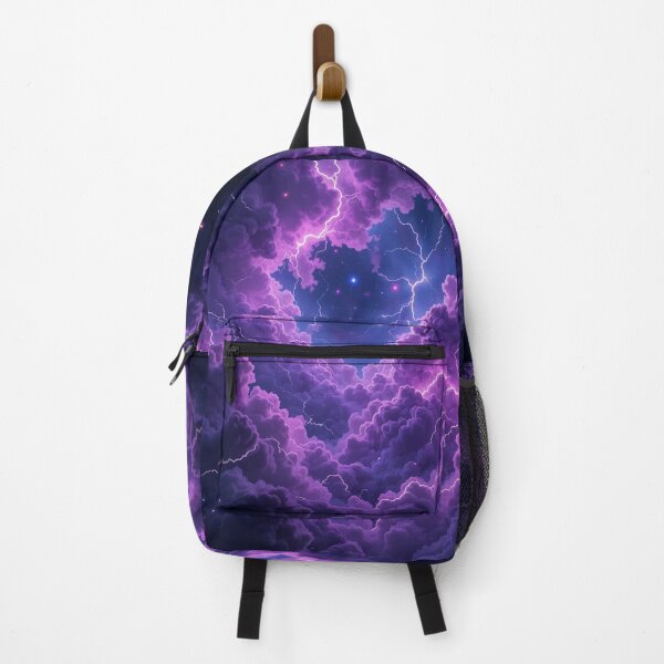 Item preview, Cosmic Violet Energy Nebula – Luminous Abstract Space Glow designed and sold by PixelVibe782.