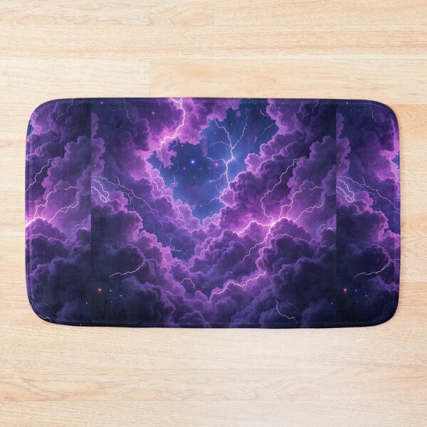 Item preview, Cosmic Violet Energy Nebula – Luminous Abstract Space Glow designed and sold by PixelVibe782.