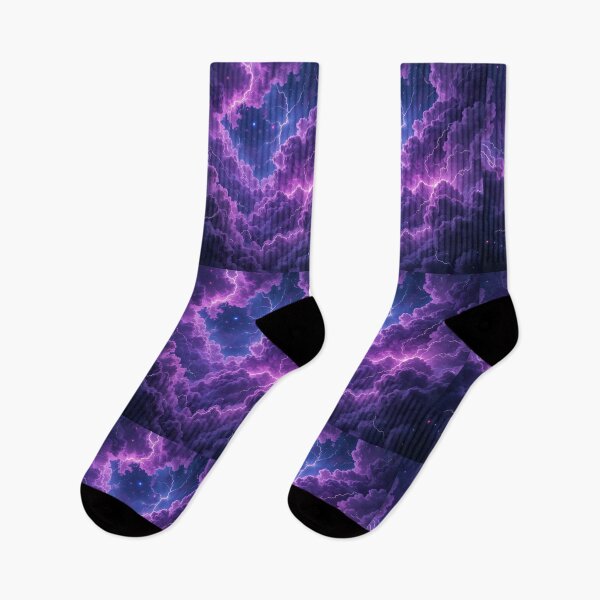 Item preview, Cosmic Violet Energy Nebula – Luminous Abstract Space Glow designed and sold by PixelVibe782.