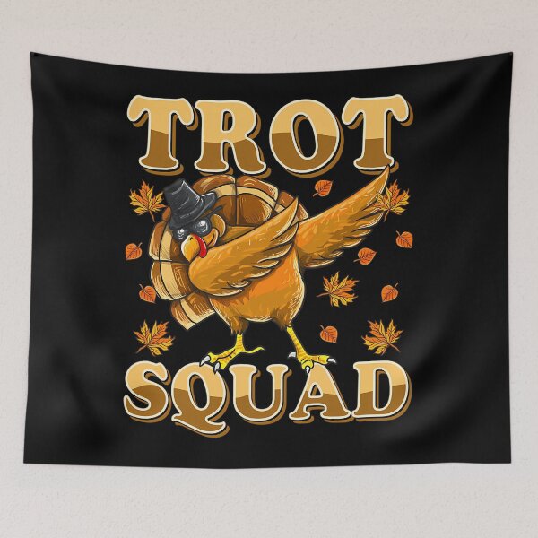 Item preview, Cute Squad Fall Gobble Thanksgiving Trot Happy 80s designed and sold by CalvinVanAuken.
