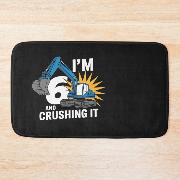 Item preview, Kids Youth Kids I'm 6 and Crushing it Bulldozer Birthday Design designed and sold by Eskomeranola.