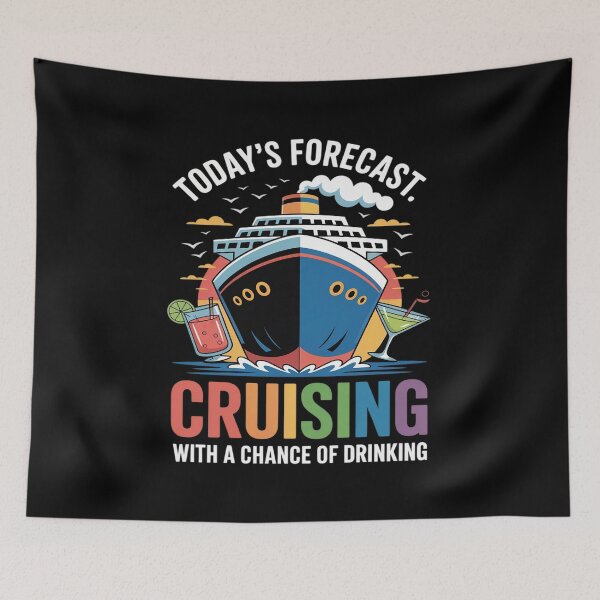Item preview, Today's Forecast Cruising Drinking Fun Spirits Beverage designed and sold by BubblePancake.