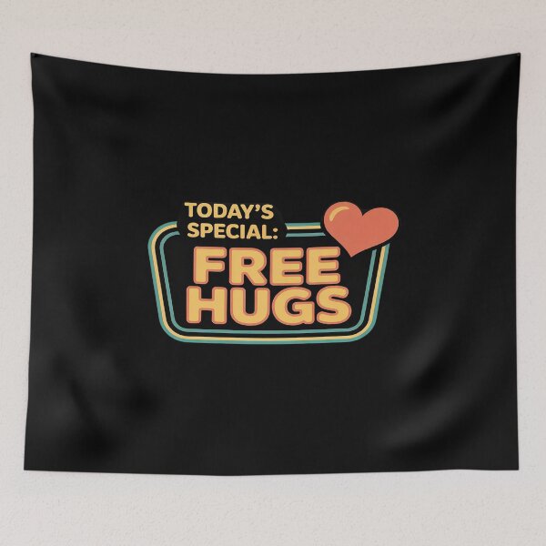 Item preview, Todays Special Free Hugs Neon Sign designed and sold by BubblePancake.