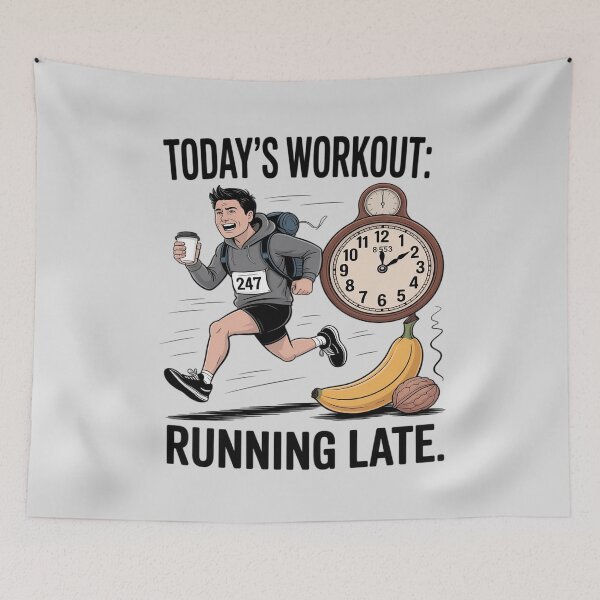 Item preview, Today's Workout 247 Running Late designed and sold by BubblePancake.