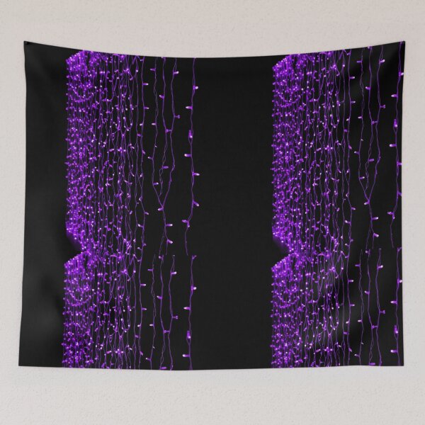 Item preview, Purple LED Light Curtain – Enchanting Vertical Glow Display designed and sold by PixelVibe782.