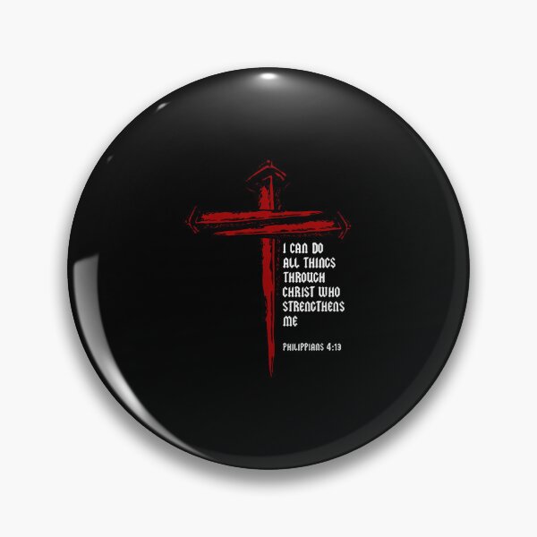Item preview, Christian Cross Nails Jesus Philippians 413 Bible Verse designed and sold by JanetCarolyn.