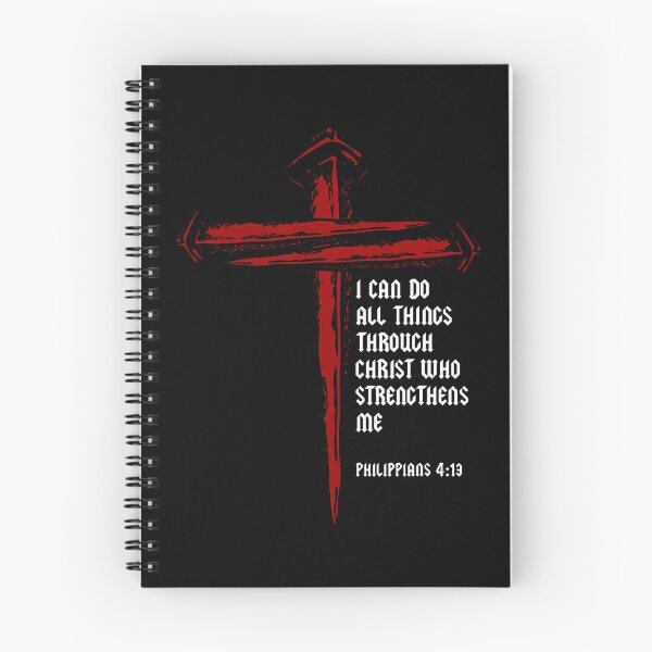 Item preview, Christian Cross Nails Jesus Philippians 413 Bible Verse designed and sold by JanetCarolyn.