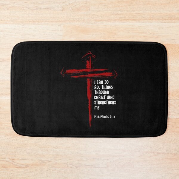 Item preview, Christian Cross Nails Jesus Philippians 413 Bible Verse designed and sold by JanetCarolyn.