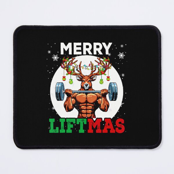 Item preview, Merry Liftma'S Christmas Reindeer Weightlifting Gym Workout designed and sold by GeorgeneCharlo.