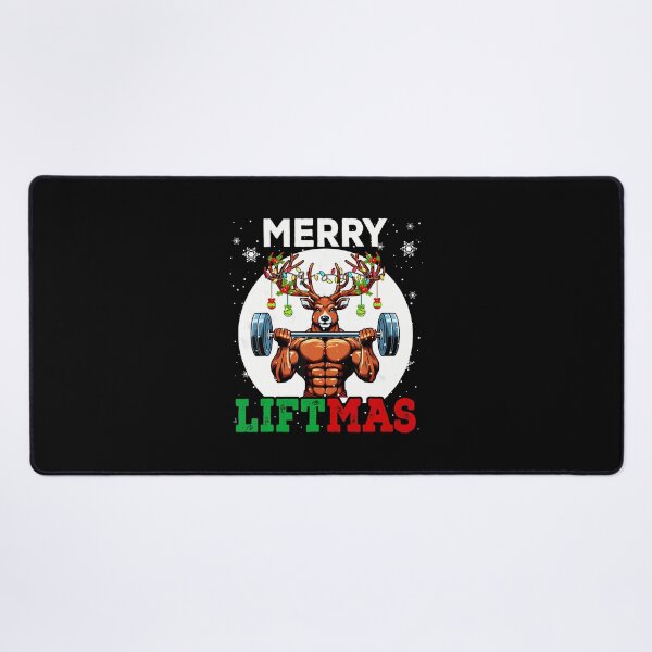 Item preview, Merry Liftma'S Christmas Reindeer Weightlifting Gym Workout designed and sold by GeorgeneCharlo.
