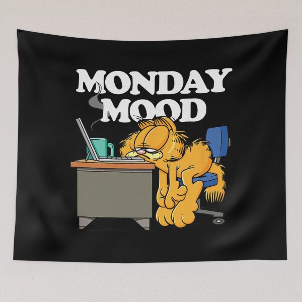 Item preview, Garfield Moody Monday, Boredom Humor Graphic  designed and sold by freelschrabo.