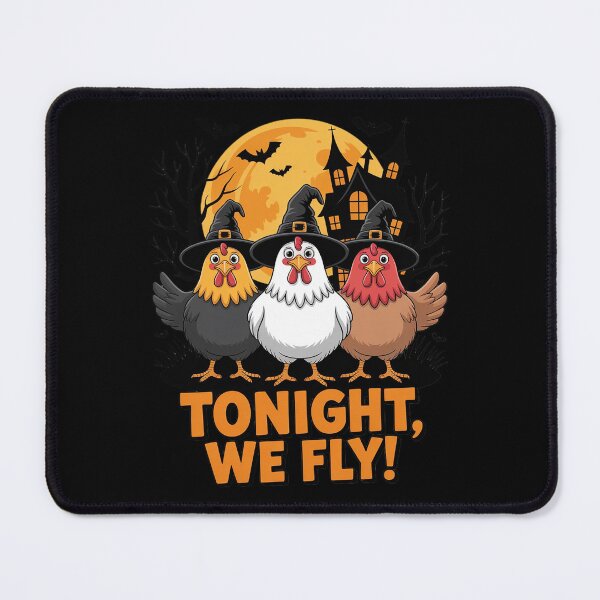 Item preview, Tonight We Fly Chicken Witches Halloween designed and sold by NetoGalaxy.