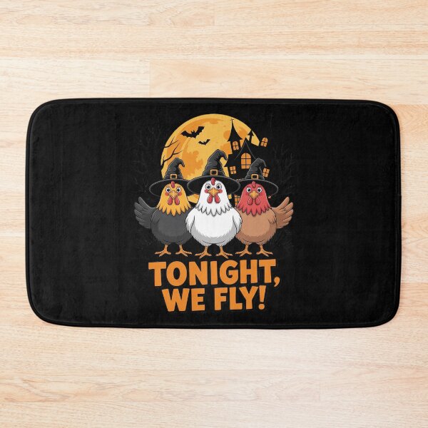 Item preview, Tonight We Fly Chicken Witches Halloween designed and sold by NetoGalaxy.