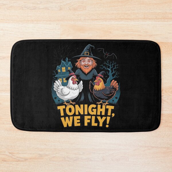 Item preview, Tonight WE Fly Halloween Witch Chickens Spooky Season designed and sold by NetoGalaxy.