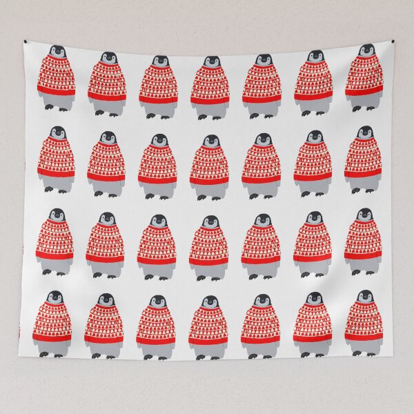 Item preview, Penguin Wearing Christmas Jumper  designed and sold by cherrynat1.