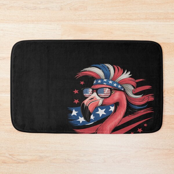 Item preview, Merica Flock Yeah Funny Flamingo Mullet 4th of July Usa Flag designed and sold by Bstilablhot.