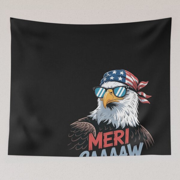Item preview, mericaaaaaw Eagle Mullet 4th Of July USA American Flag designed and sold by Bstilablhot.