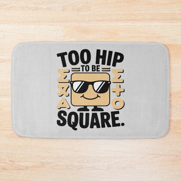 Item preview, Too Hip to Be Square Math Graphic Black Gold designed and sold by NetoGalaxy.