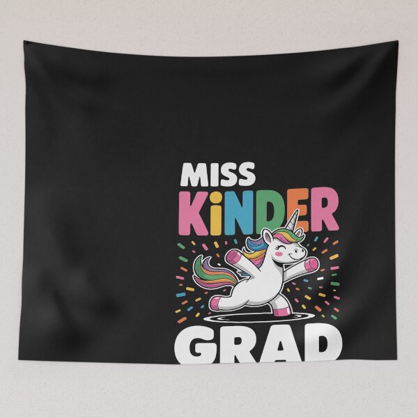 Item preview, Miss Kinder Grad Kindergarten Graduation Unicorn designed and sold by Bstilablhot.