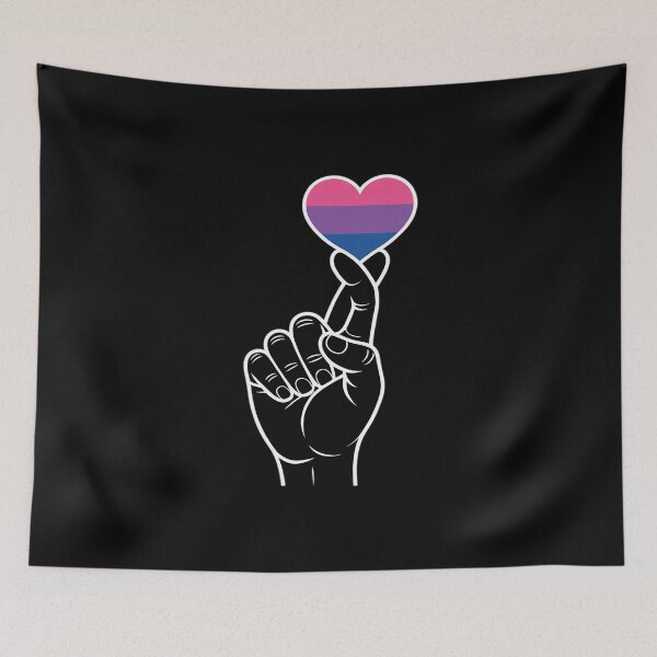 Item preview, Heart Pride Bisexual Pride Flag LGBT Weed Men Women designed and sold by Moxizz.