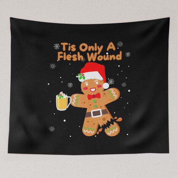 Item preview, Tis Only A Flesh Wound Funny Tis The Season Christmas Men designed and sold by JanetCarolyn.
