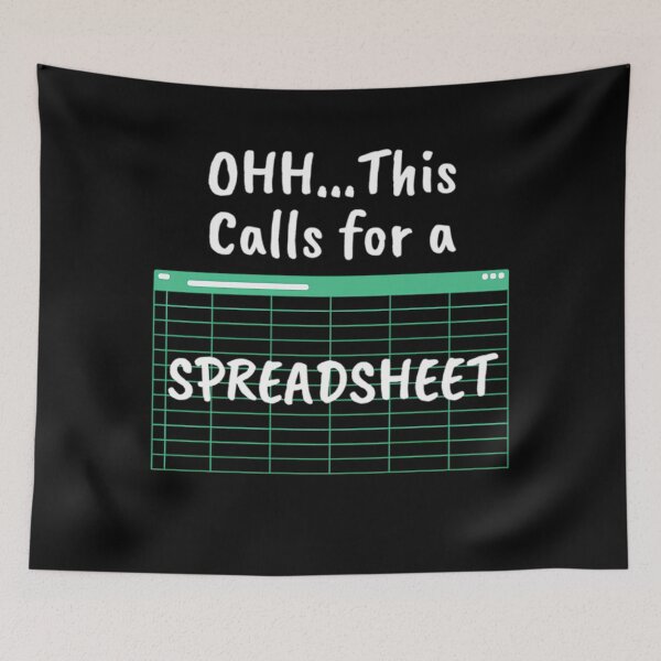 Item preview, Christmas Spreadsheet Holiday For Calls Fashion Oh Funny This Classic Nerd designed and sold by JasonCorvar.