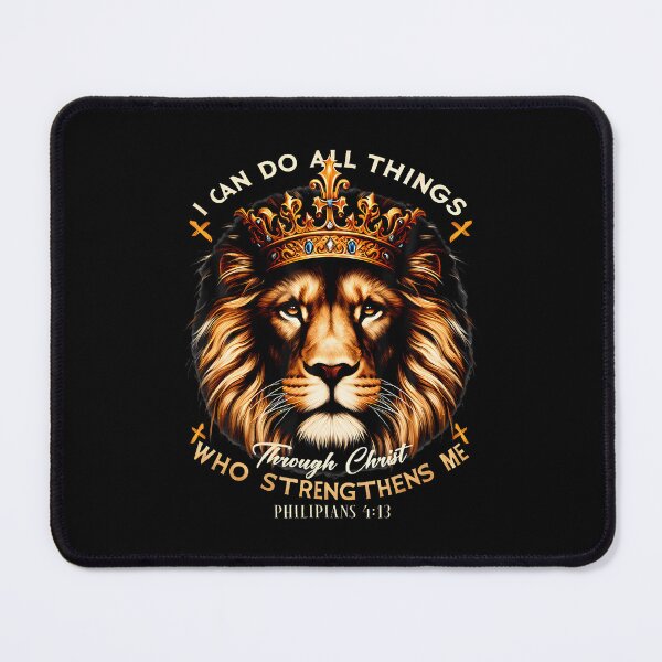 Item preview, I Can Do All Things Through Christ Christian Lion Jesus Lion designed and sold by CharlotteSandra.