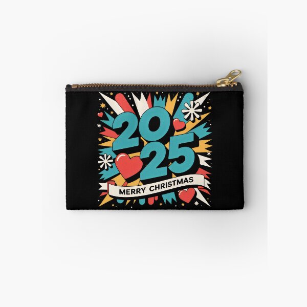 Item preview, Merry Christmas 2025 Festive Neon Celebration Design designed and sold by SplashTastic.