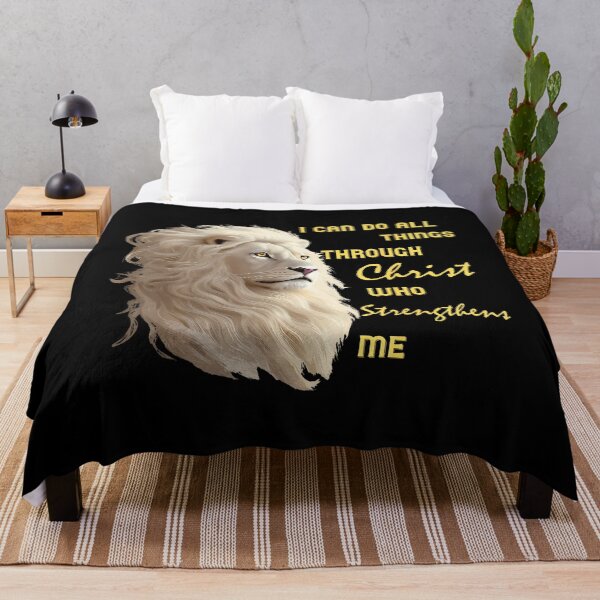 Item preview, I Can Do All Things Through Christ Beautiful Christian Lion designed and sold by ToriCarylon.