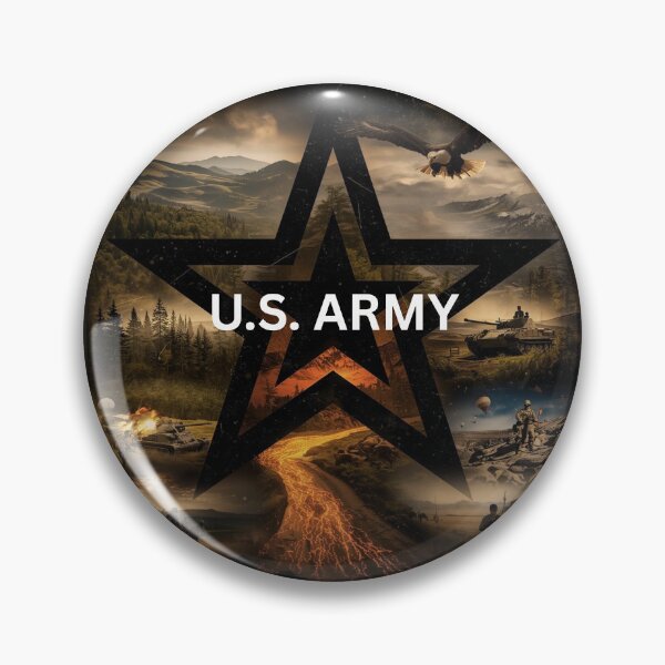 Item preview, U.S. Army Star Patriotic Poster – American Soldier Eagle Tank Military Wall Art designed and sold by TitanRN.