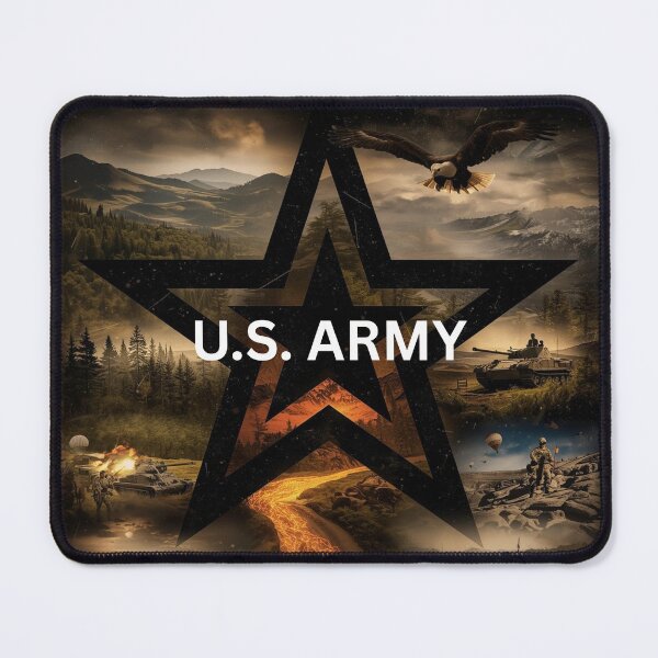 Item preview, U.S. Army Star Patriotic Poster – American Soldier Eagle Tank Military Wall Art designed and sold by TitanRN.