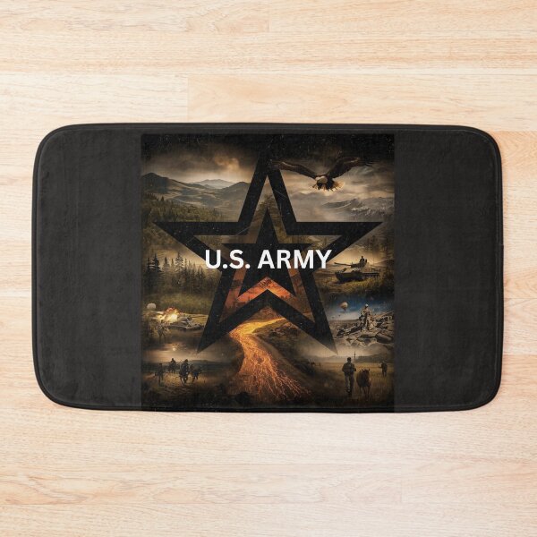 Item preview, U.S. Army Star Patriotic Poster – American Soldier Eagle Tank Military Wall Art designed and sold by TitanRN.