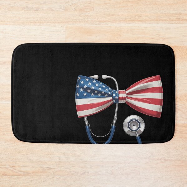 Item preview, Nurse Nurse RN ER 4th July America Coquette Bow Stethoscope designed and sold by Bstilablhot.