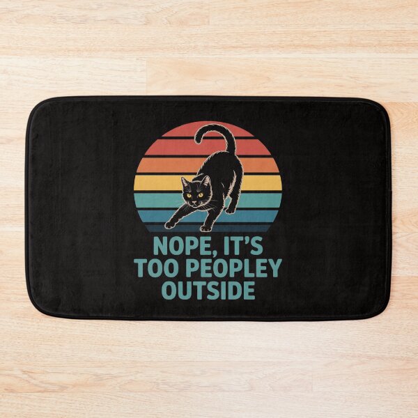 Item preview, Nope it's too Peopley Outside for Introvert and Cat Lover designed and sold by ForestMmost.