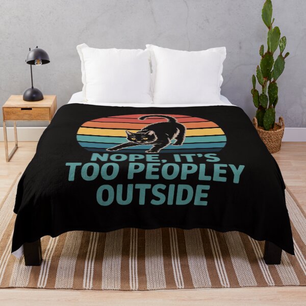 Item preview, Nope it's too Peopley Outside for Introvert and Cat Lover designed and sold by ForestMmost.