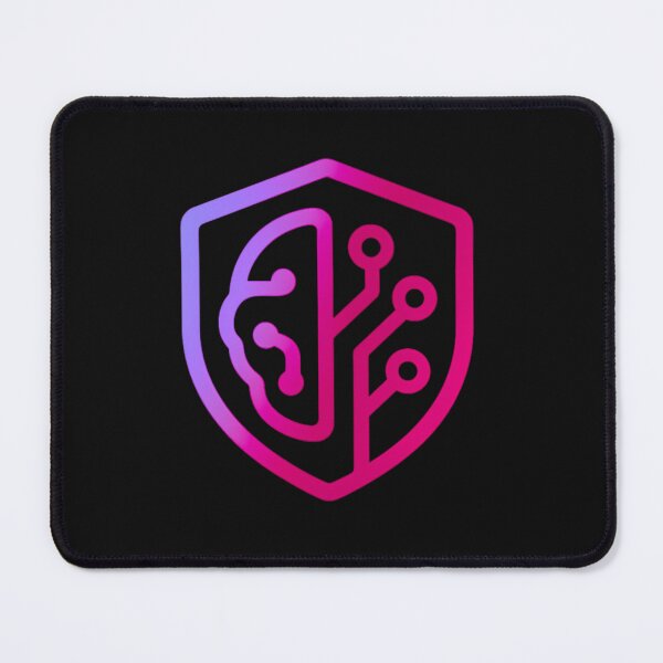 Item preview, Ai Security Tech Logo - Circuit Brain Shield Purple Gradient designed and sold by sIQurityShop.