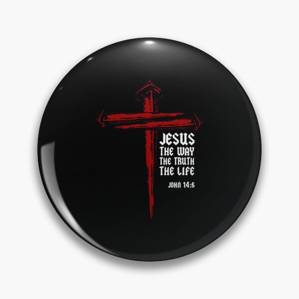 Item preview, Christian Cross Nails Jesus Faith John 146 Bible Verse designed and sold by MindyMarianela.